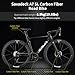 SAVADECK A7L Carbon Road Bike, T800 Carbon Fiber Frame 700C Racing Bicycle with Shimano 105 R7100 24 Speed Groupset and Hydraulic Disc Brake, Ultra-Light Carbon Bike for Man and Women(Black,51cm)