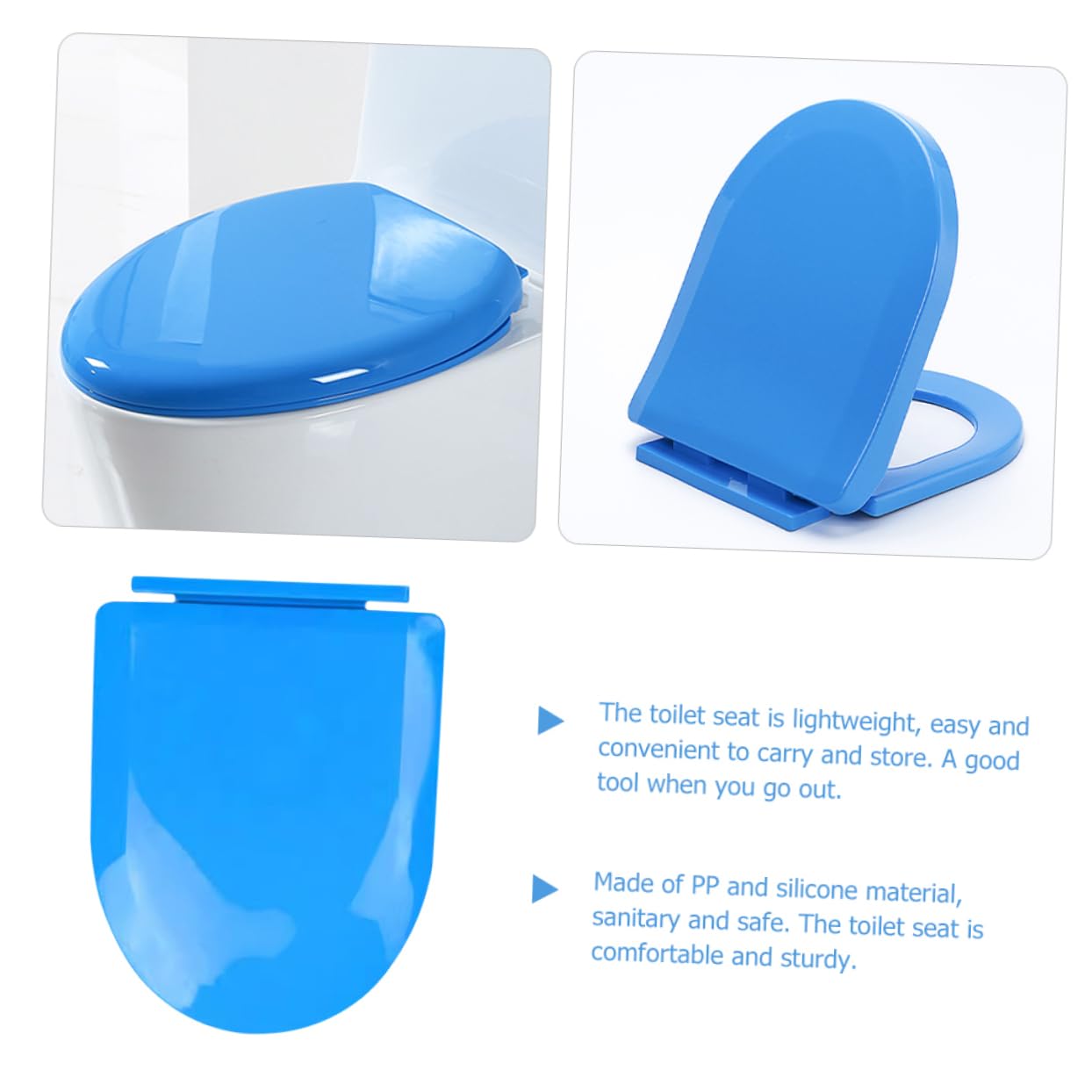 Asiento de Inodoro de Plástico Reciclable para Niños Y Niñas Asiento de Entrenamiento para Ir al Baño para Niños Pequeños Cómodo Asiento para Viajes