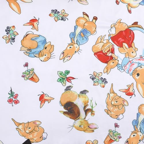 Easter Toddler Girl Dress Bunny Eggs Rabbit Print Short Sleeve Dress 3-8Y4