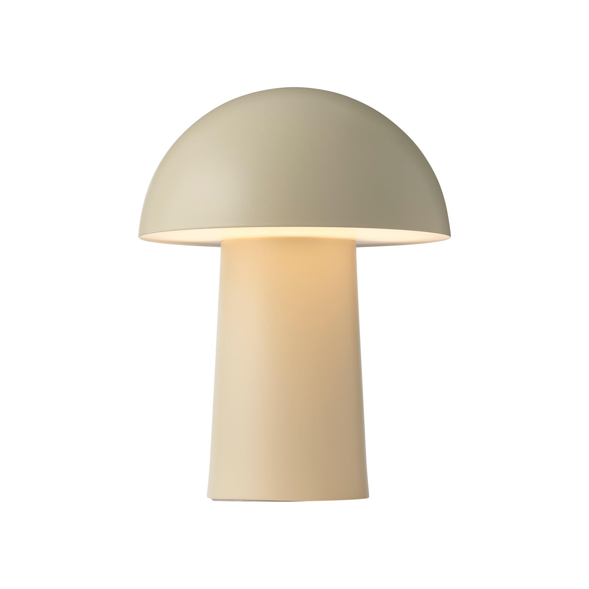 DTFP Faye Portable Tischlampe | Wiederaufladbare LED-Leuchte | Dimmbares Licht | Batteriebetrieben | USB-C-Ladekabel inklusive | Modernes skandinavisches Design | Beige