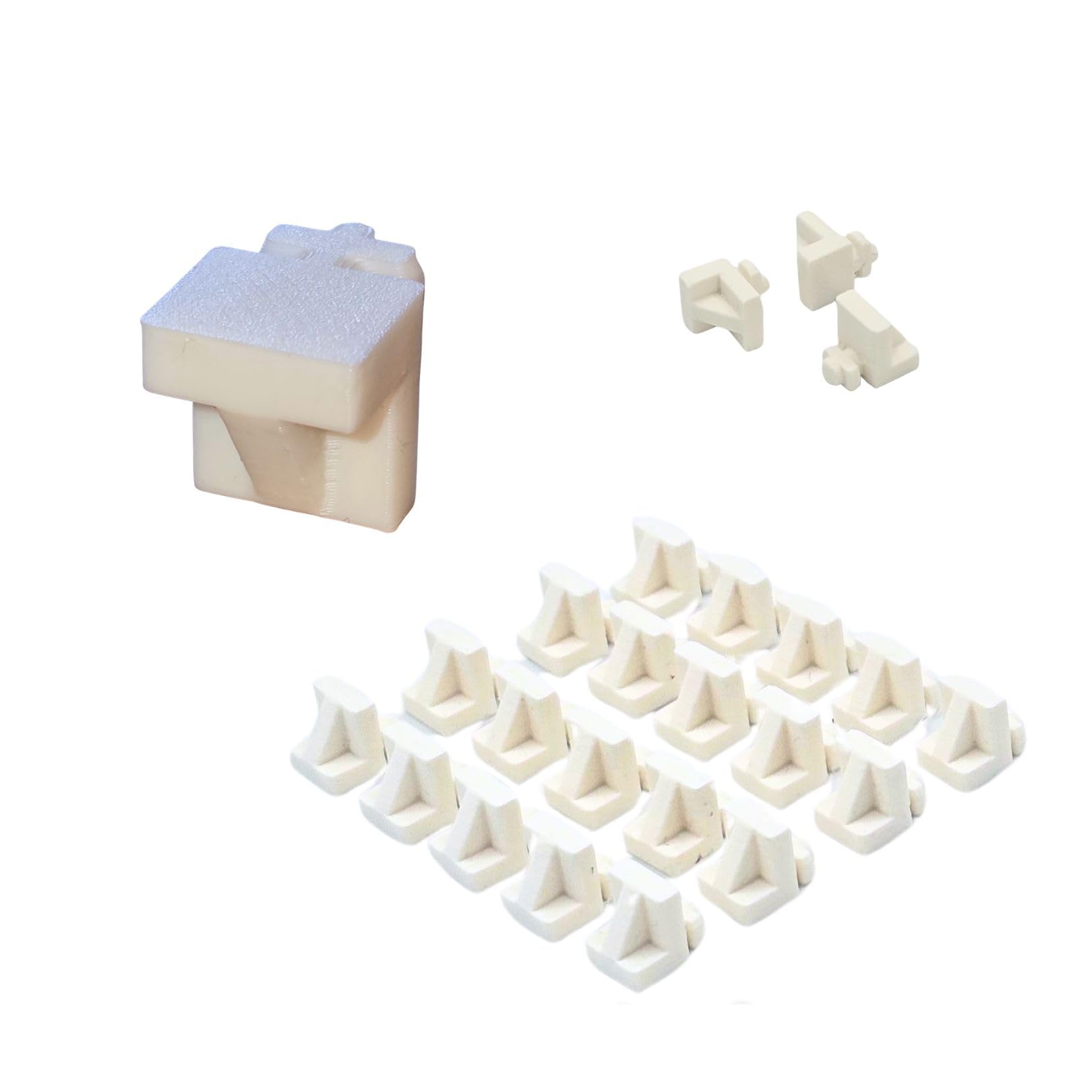 ReallyRecycle SieMatic Kitchen Shelf Supports, White Plastic, 32 Pack, Circularity Collection