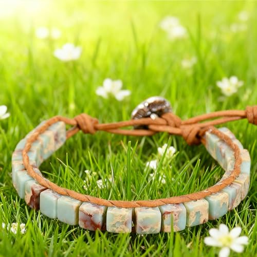 Image of 7 Chakra Bracelet Bohemian Handmade Leather Wrap Healing Protection Natural Stone Yoga Beaded Bracelets Boho Friendship Jewelry