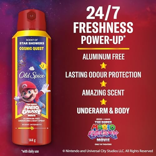 OLD SPICE WILD COLLECTION BODY SPRAY LIMITED EDITION MARIO COSMIC QUEST — view 3