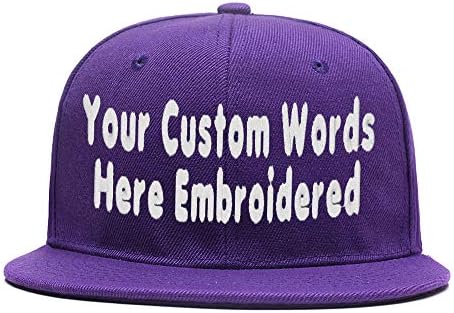 Custom Embroidered Hip-hop Hat Personalized Adjustable Hip-hop Cap Add Your Text
