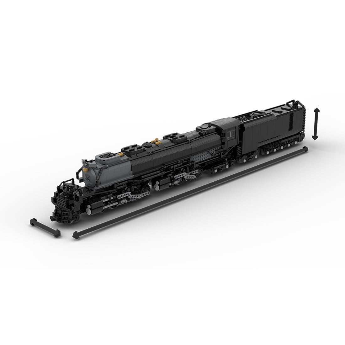 Amazon.co.jp: BrickCraftWorks ビッグRC蒸気機関車列車模型組み立て