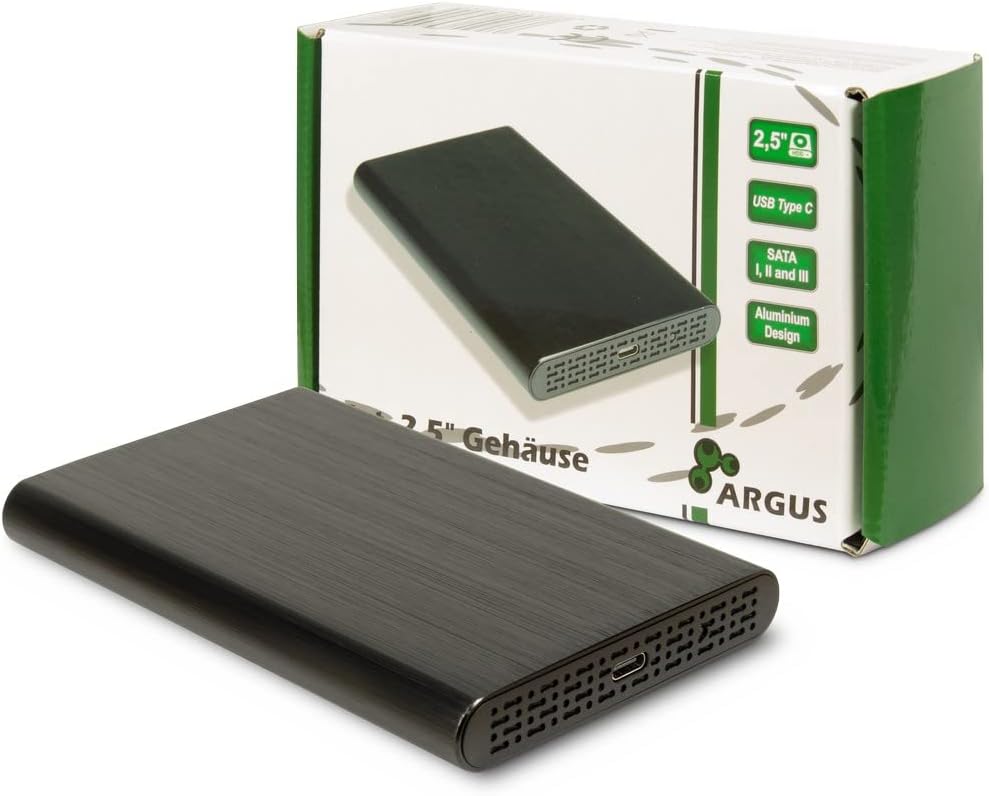Inter-Tech HDD Enclosure 2.5 Inch Argus GD-25010 with USB 3.1 Gen2
