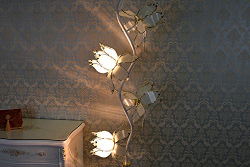 Amazon.co.jp : スタンドライト ロータス フラワーランプ 4灯