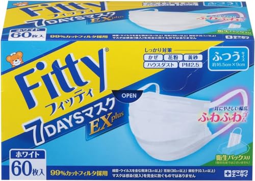 �t�B�b�e�B 7DAYS�}�X�NEX�v���X 60���� �z���C�g �ӂ��T�C�Y