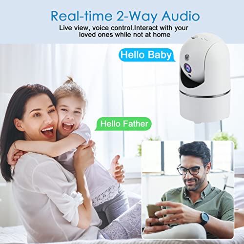 Dericam 2.5K Indoor Camera Home Security Surveillance,Hd Pet/Dog/Cat Camera With Night Vision & Phone App, 360° Smart Wifi Cameras Compatible With Alexa, 2-Way Audio, Motion Detection #TOP3