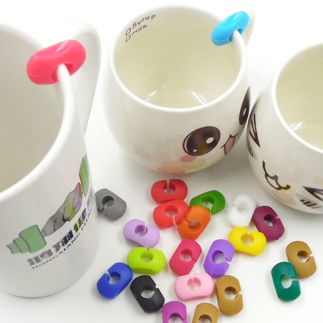 24 Marqueurs De Verre En Silicone Réutilisables – 24 Couleurs Pour Ne Plus Jamais Perdre Son Verre En Soirée - 8
