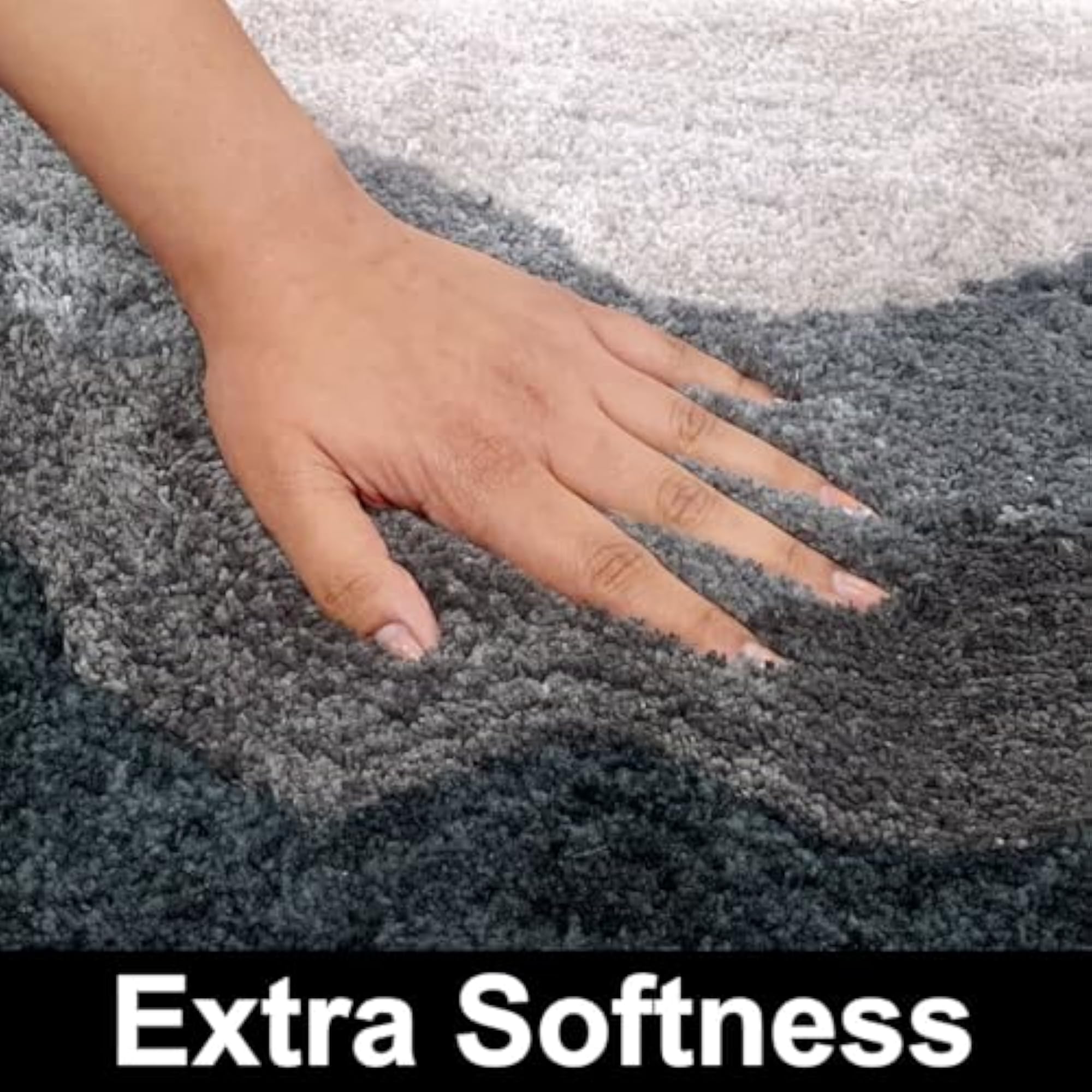 Macau Waves Bath Mat, Super Soft Microfiber, Anti-Slip, Washable
