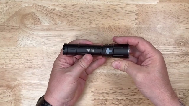 Feyachi Rechargeable Tactical Flashlight 1500 Lumen, with Strobe