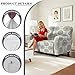 Xsehusvy Mandala Stretch Loveseat Recliner Cover, 6pcs Removable Fitted Sofa Slipcover with Storage Pockets, All-Round Protector for Pets Kids Family, Washable