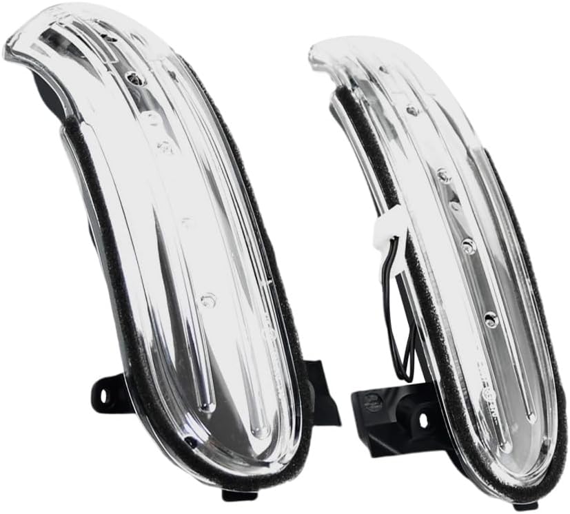 Clear LED Side Turn Signal Mirror Amber Lamp Light, Compatible with Mercedes Benz SLK-Class R171 W171 (2004-2008), SL-Class R230 W230 (2004-2008), Part Number A1718200421, A1718200321
