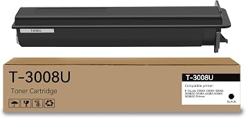 T-3008U T3008U Black Toner Cartridge Replacement for Toshiba T3008U T-3008U Toner Cartridge Use for E-Studio 2008A 2508A 3008A 3008AG 3508A 4508A 5008A 5008AG Printer | T-3008U Toner Cartridge Use for E-Studio 2008A 2508A 3008A 3008AG 3508A 4508A 5008A 5008AG Printer