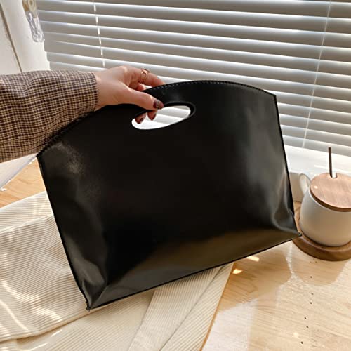 Porte-documents en cuir synthétique de grande capacité pour les affaires - 2