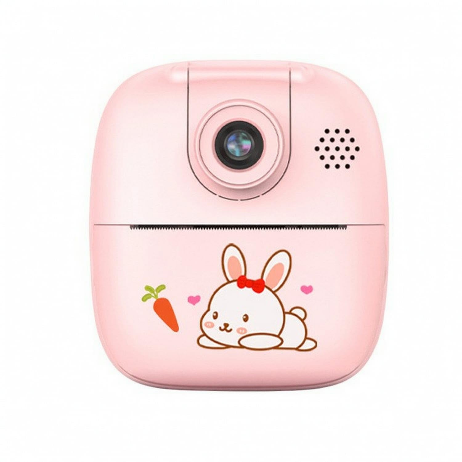 inkwithout ink kids instant print camera compact digital instant print camera handheld easy to use for beginners, toddlers, playtime, birthdays, travel, pink