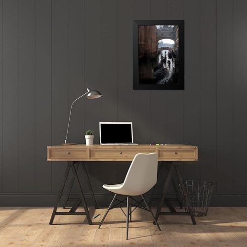 Miniatura 4 de ArtDirect - Malovrh, Milan 14x18 Black Modern Framed Art Print Titled Venecian Simbols