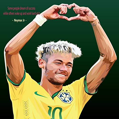 Amazon | ネイマール ブラジル代表 デザインB 海外サッカーアート