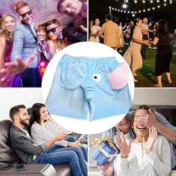 Short De Pyjama Humour éléphant Pour Homme – Drôle, Confortable – Idée Cadeau Blague