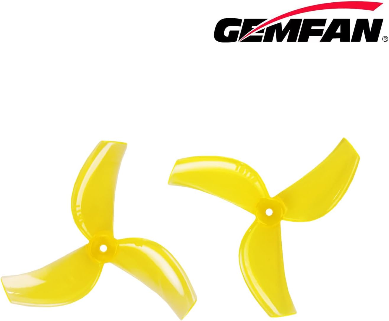 Gemfan 40mm 1611 3-Blade PC Propeller 1mm 1.5mm for RC FPV Freestyle Tinywhoop Drones DIY Parts (1.5mm)