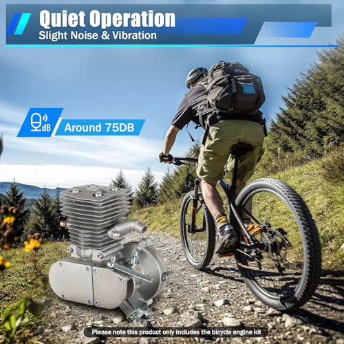 Moteur de vélo 100cc 2 temps avec kit CDI complet pour roues 26 et 28 pouces - 2