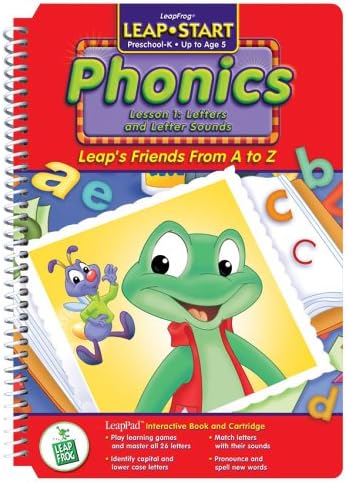 LeapPad LeapStart Phonics"Leap Amigos de la A a la Z interactivo libro y cartucho