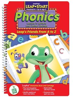 Toy None LeapPad: LeapStart Phonics - Leap's Friends A to Z Interactive Book and Cartridge Book