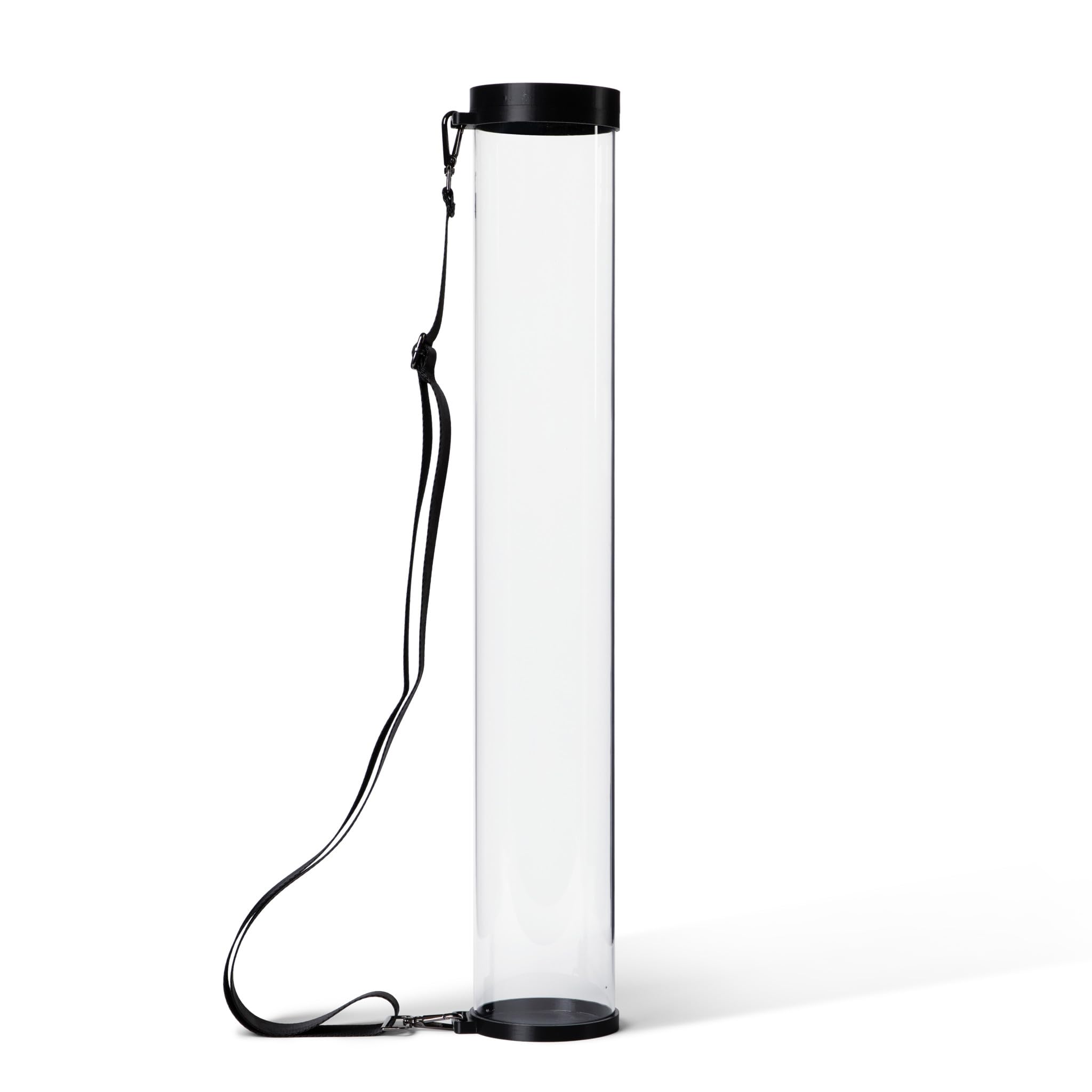 Clear Poster Tube with Strap for Concerts & Festivals, Wide-Diameter...