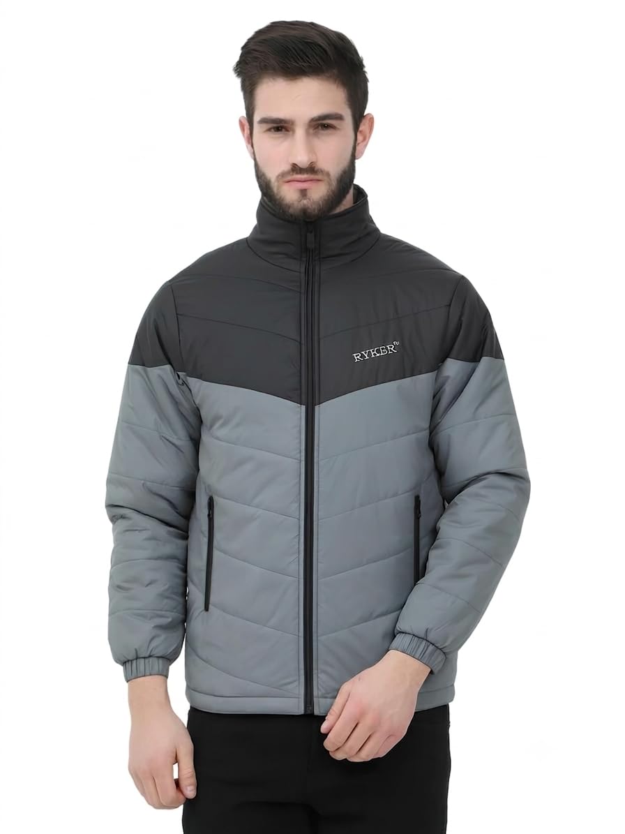 Regular Fit Polyester Men's Jacket Full Sleeve Zipper Jacket for Men's-image-42