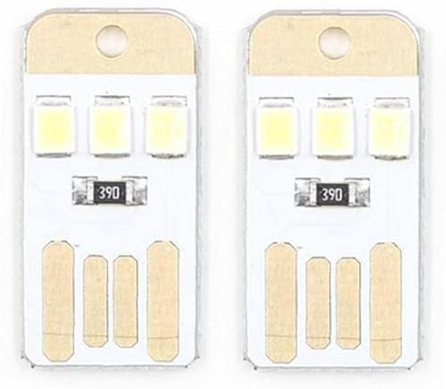 Generisch 2 Stücke Mini Mini USB Licht Ultradünne Led Tragbare Handheld Porta Portaine Power Power Lampe Lampe Computer Camping Outdoor Backup LichtCharmante und modisch.