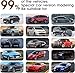 XXPLB Customize All-Weather Protection Luxury Leather Floor Mats for Cars, SUVs, and Trucks According to Automotive Model (3D Sky Blue Floor mats)