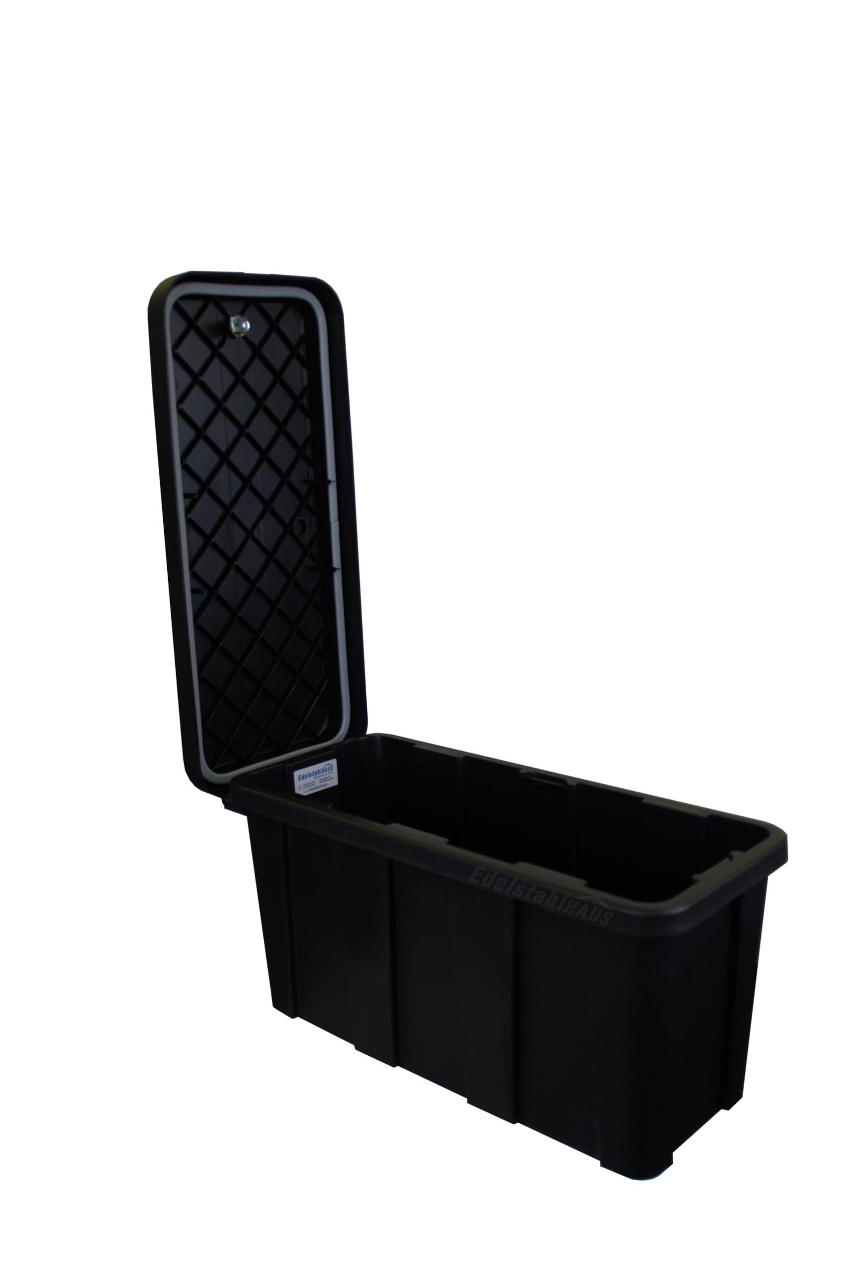 Daken Blackit Lite Deichselbox B24-1 + MON3002 Werkzeugkasten Anhängerbox | Gurtkiste, Staukiste, Montagesatz MON3002, Edelstahlhaus GmbH