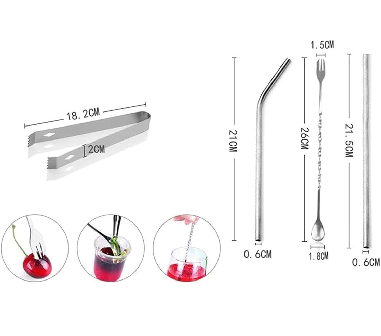 Shaker Cocktail Set Set di Shaker per Cocktail in Acciaio Inossidabile Kit da Barista per Strumenti da Bar per Miscelare Bevande con Supporto Kit Cocktail(350ml)