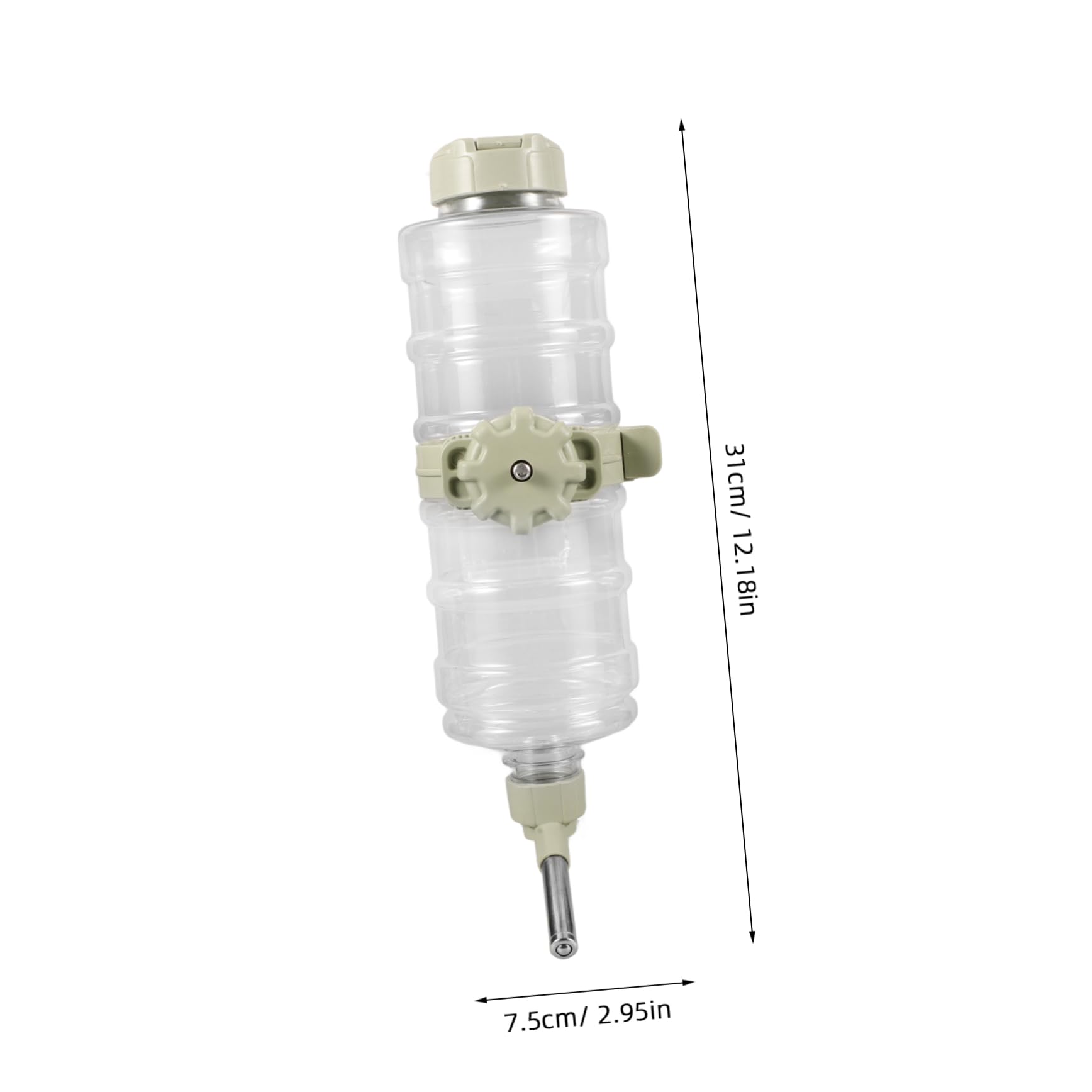 Milisten 3pièces Gourde Eau pour Animaux De Compagnie Distributeur Automatique Bouteille Anti-Fuite pour Chien Et Rongeurs pour Cage Et Intérieur