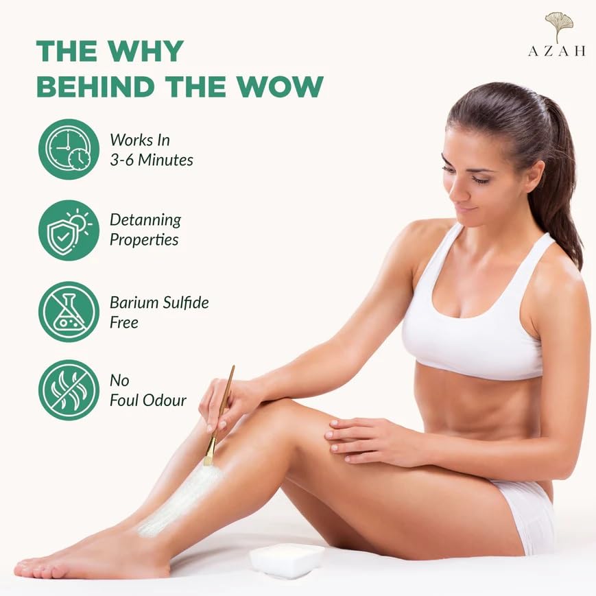 Image of ENORA Ndia'S First Bas /Barium Sulfide Free Herbal Hair Removal Wax Powder Safe For Face, Body & Bikini,Women,1 Count