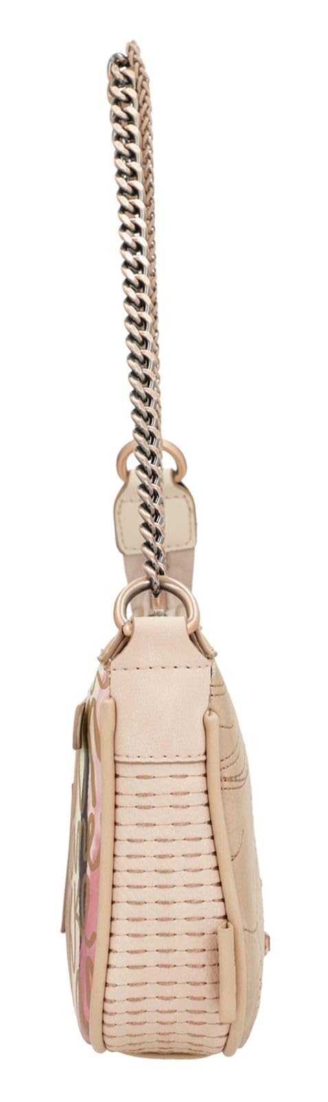 Anekke - Umhängetasche für Damen - Umhängetasche aus Kunstleder für Damen mit verstellbarem Riemen, Metallgriff und Reißverschlüssen - 3 Fächer - Zubehör und Accessoires für Damen - Maße 25 x 15 x 5