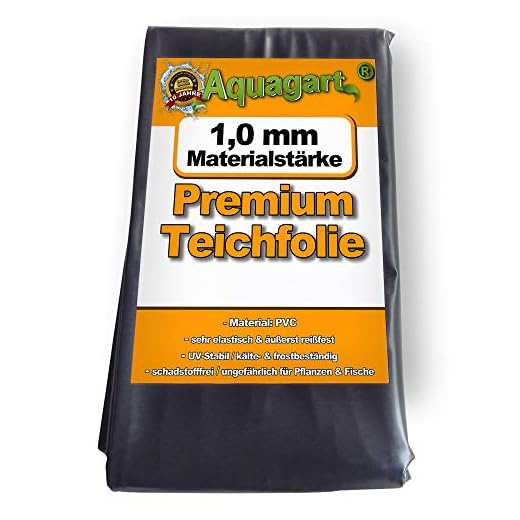 Bâche pour bassin Bâche pour bassin de jardin 1,0 mm noir Bâche pour le bassin de jardin Construction de bassin 5 m de long, noir 6 m de large