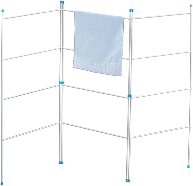 Home Vida Indoor and Outdoor Folding Clothes Airer, Plastic, White