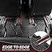 YITAMOTOR Floor Mats Fit for Hyundai Palisade 2020-2025 7/8 Seats, TPE All Weather Car Protection Floor Liners Palisade Accessories, 1st & 2nd & 3rd Row & Backrest Mat & Cargo Liner, Black