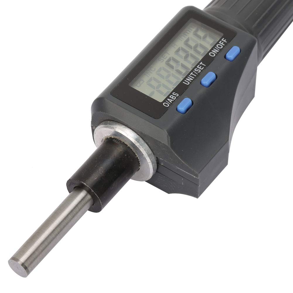 Tête de Mesure de Micromètre Numérique, Tête de Micromètre Numérique 0,001 Mm, Tête de Micromètre électronique 0-25 Mm Unité de Support de dé à Coudre à Cliquet, Têtes de