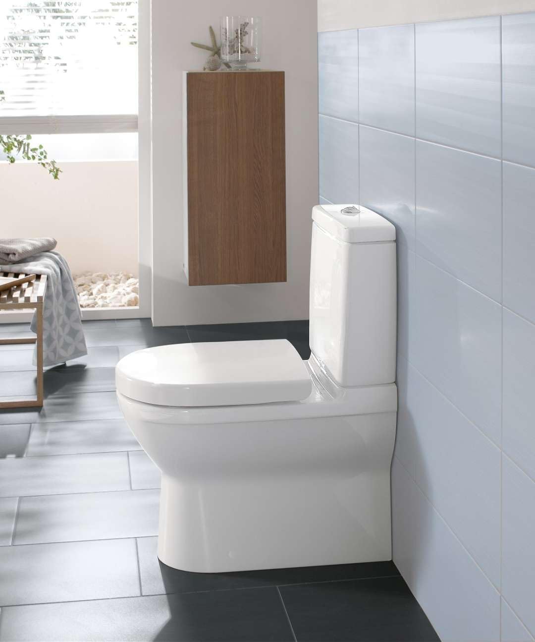 Villeroy Boch O.novo 565810 Cuvette de chasse d'eau avec thermostat 360 x 640 mm (sans réservoir, sans siège)