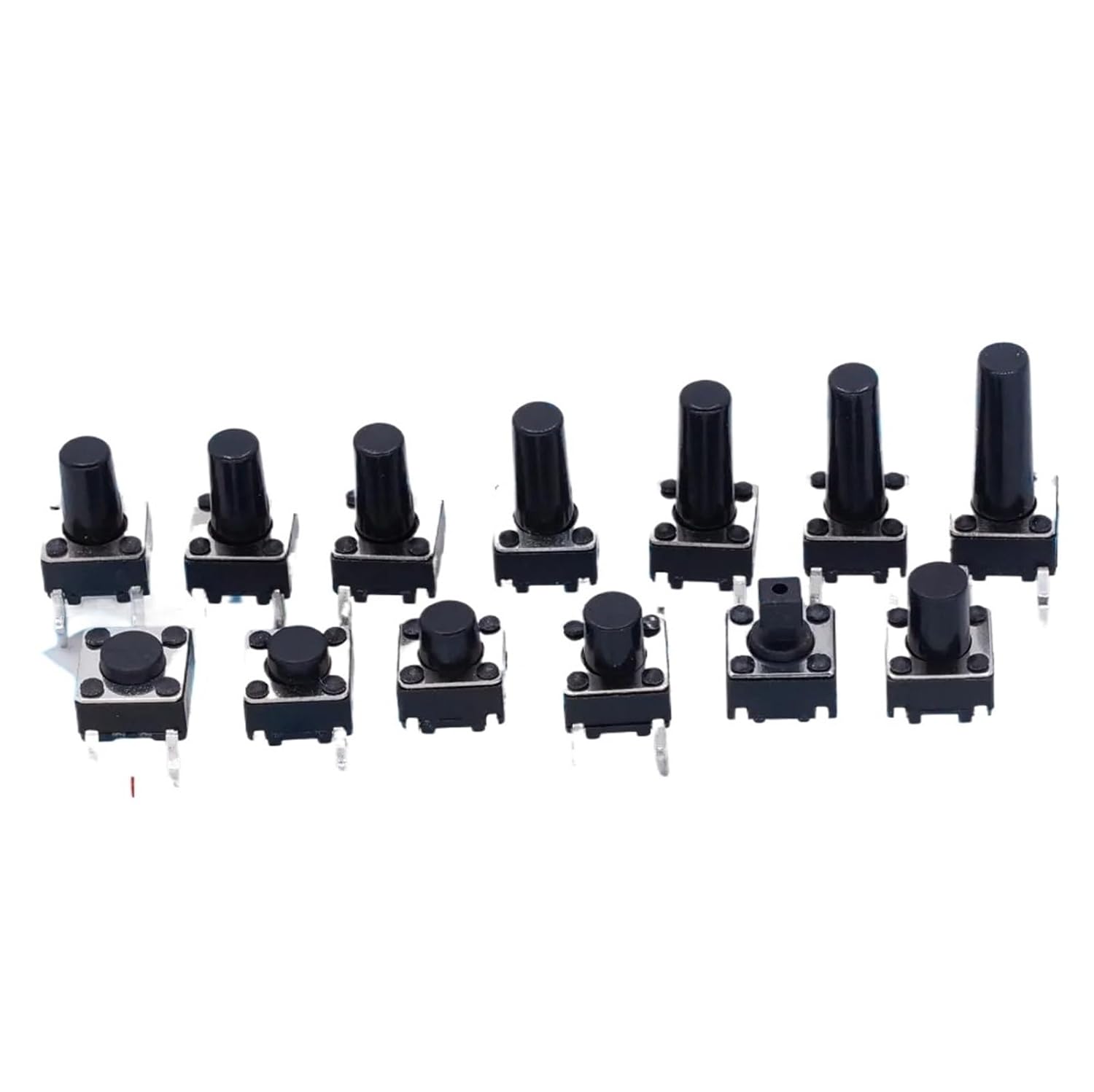 100pcs/lot Touch Key Micro Switch 6 * 6 * 4.3/5/6/7/8/9/10/11/12/13 MM Button 4 pin Vertical DIP Sets(6x6x7H DIP)
