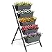 S AFSTAR Safstar 5-Tier Vertical Garden Planter, 5-Layer Raised Garden Bed with 5 Detachable Planter Boxes & Metal Frame, Indoor Outdoor Elevated Planting Containers for Flower Vegetables Fruit Herbs