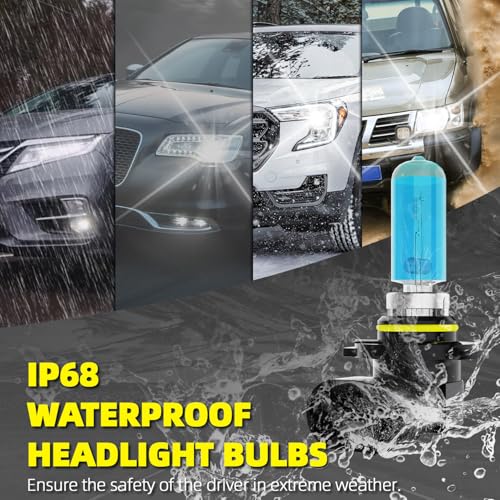 Image of Headlight Bulbs Fit For Toyota Camry 2007-2011,9005 High Beam + H11 Low Beam + H11 Fog Lights Halogen Light Bulb + License Plate Light Combo,5500k White,Plug-N-Play,Pack of 8