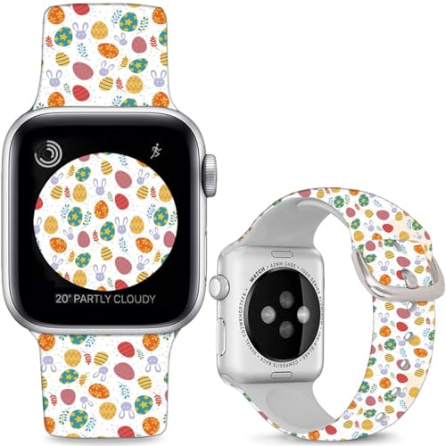 Sjiangqiao �\�t�g�V���R�� �X�|�[�c�E�H�b�`�o���h iWatch Ultra�V���[�Y SE 10 9 8 7 6 5 4 3 2 1�ɑΉ� (�C�[�X�^�[�G�b�O�ƃE�T�M 49mm/46mm/45mm/44mm/42mm(Series 3 2 1))