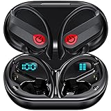 kopfhörer bass IPX7 WASSERDICHT: Bluetooth Kopfhörer mit IPX7-Nanobeschichtungstechnologie, die Ihr Headset bei anstrengendem Training oder täglichem Gebrauch vor Schweiß und Regen schützen kann. Bitte wischen Sie den Ladestift nach dem Gebrauch mit einem trockenen Tuch ab, um Schweißkorrosion zu vermeiden.