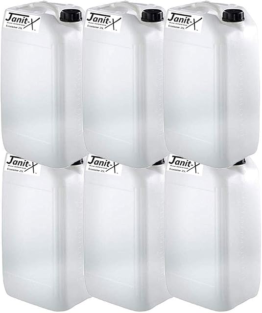 Ecostacker by Janit-X 25L White Plastic Stack-able (6 Pack) BPA Free