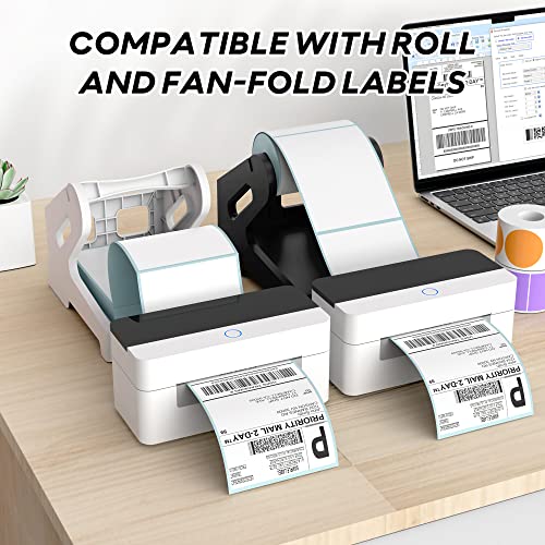 Ponnor Label Holder, Thermal Shipping Label Holder For Rolls And Fan-Fold Labels, Desktop Label Printer Accessory For Office, Home #TOP2