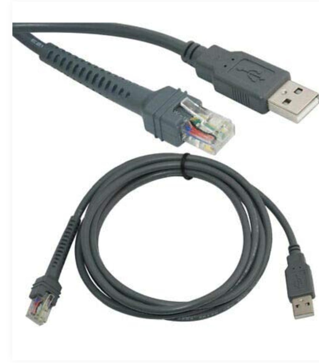 USB Barcode Scanner Cable for Zebra, Symbol LS1203, LS2208, LS4208,-image-36